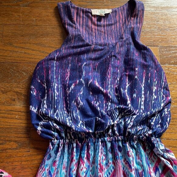 Pink Republic Purple, Pink, Blue and White Patterned Maxi Dress - Picture 3 of 6